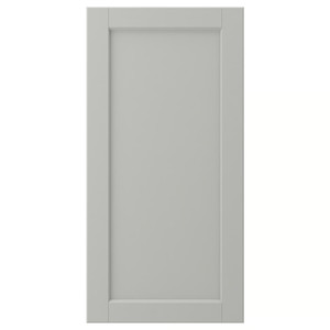 LERHYTTAN Door, light grey, 40x80 cm