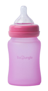 Bo Jungle B-Thermo Bottle Silicone Glass 150ml Pink