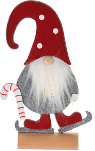 Christmas Decoration Gnome Dwarf, candy cane