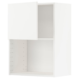METOD Wall cabinet for microwave oven, white/Veddinge white, 60x80 cm