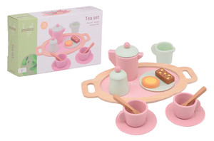 Joueco Wooden Tea Set Playset 3+