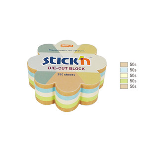 Stick'n Die-Cut Block Flower 250 Sheets
