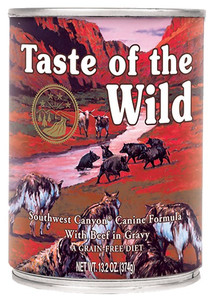 Taste of the Wild Southwest Canyon Beef in Gravy Dog Wet Food 390g