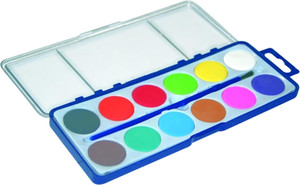 Water Colour Watercolour Paints Set 12 Colours 28mm