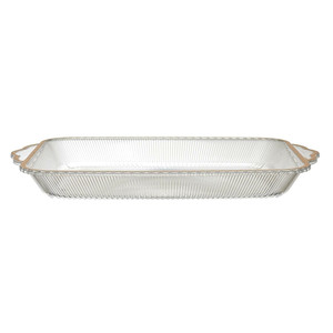 Tray Mirage 41cm, gold rim, plastic