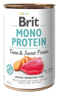 Brit Mono Protein Tuna & Sweet Potato Wet Food for Dogs 400g