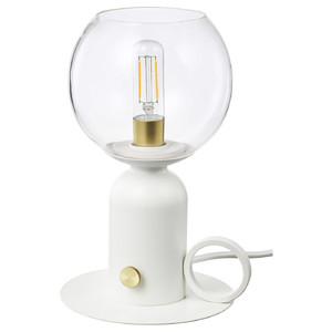 ÅSKMULLER Table lamp, white, 24 cm