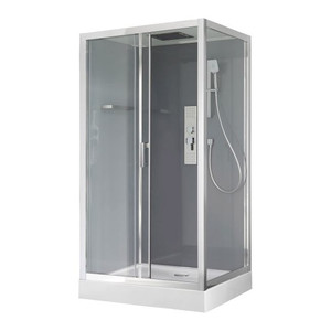 GoodHome Hydromassage Shower Enclosure Cabin Beloya 80 x 120 cm, chrome