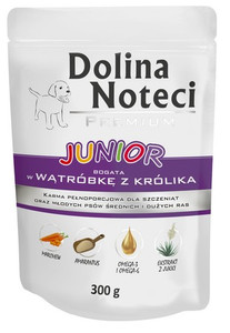Dolina Noteci Premium Junior Wet Dog Food with Rabbit Liver 300g