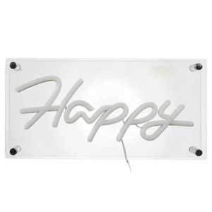 Neon LED Lamp Happy
