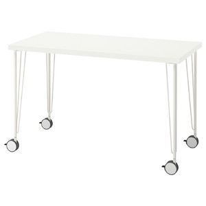 LAGKAPTEN / KRILLE Desk, white, 120x60 cm