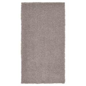 VINDEBÄK Rug, high pile, light beige, 80x150 cm