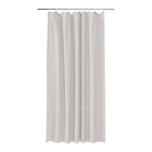 GoodHome Shower Curtain Elland 180 x 200 cm, grey stone