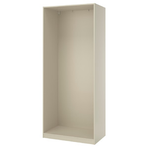 PAX Wardrobe frame, grey-beige, 100x58x236 cm