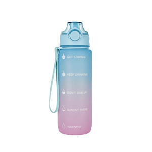 Water Bottle 750ml, blue-pink