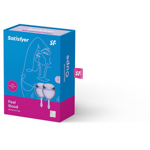 Satisfyer Feel Good Menstrual Cup Set Lila