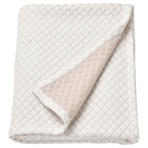 PRAKTVIAL Bedspread, off-white, 260x250 cm