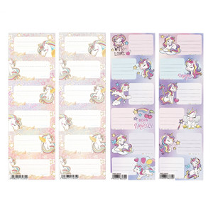 Starpak Label Stickers for Notebooks Unicorn 25-pack