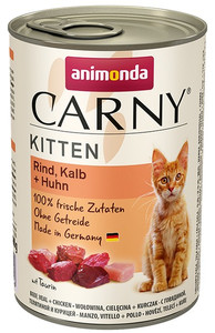 Animonda Carny Kitten Cat Food Beef, Veal & Chicken 400g