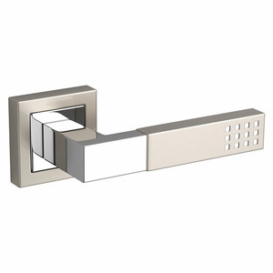 Door Handle Kuchinox Prima, satin/chrome