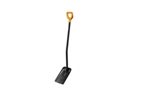 Fiskars Shovel Solid D-Handle, metal shaft