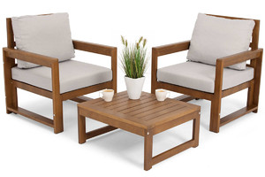 Outdoor Furniture Set MALTA, brown/grey