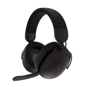 Krux Crave Pro Wireless Gaming Headset, Black