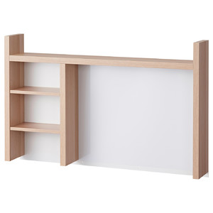 MICKE Add-on unit high, white stained oak effect, 105x65 cm