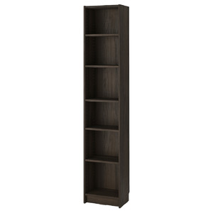 BILLY Bookcase, dark brown oak effect, 40x28x202 cm
