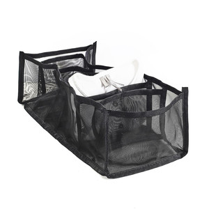 7-Compartment Drawer Organizer, black