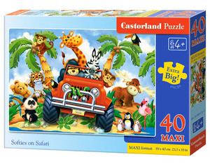 Castorland Children's Puzzle Maxi 40pcs Softies on Safari 4+