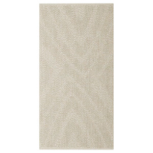 FULLMAKT Rug flatwoven, in/outdoor, beige/mélange, 80x150 cm