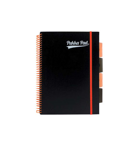 Pukka Pad Spiral Notebook B5 100 Sheets Squared Neon Orange 1pc
