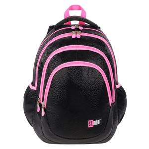 School Backpack 31x41x17 Black Glitter