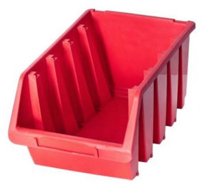 Small Organizer Bin Ergobox 4, 204x340x155 mm, red