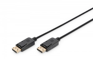 Assmann Connection Cable DisplayPort 1080p 60Hz FHD Type DP / DP M / M black 2m