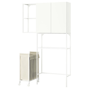 ENHET Storage combination, white, 120x32x204 cm