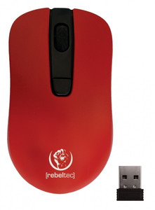 Rebeltec Optical Wireless Mouse Rebeltec, red
