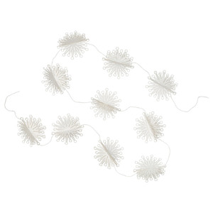 FRÖJDA Garland, white, 3.0 m