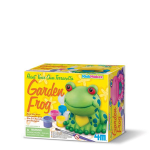 4M Kidz Maker Paint Your Own Terracotta Garden Frog 8+
