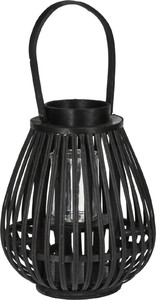 Bamboo Lantern 27cm, black
