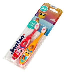 Jordan Children's Toothbrush Step by Step 3-5 soft DUO, assorted colours