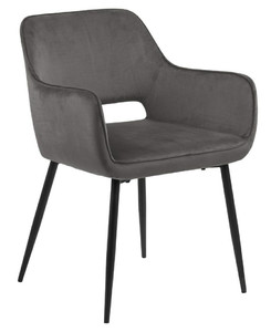 Upholstered Dining Chair Ranja, dark grey