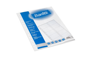 Bantex Pocket for Business Cards A4 PP 100 mic. 10-pack