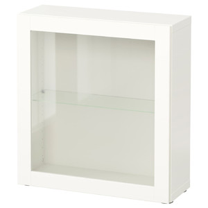 BESTÅ Shelf unit with glass door, Sindvik white, 60x20x64 cm
