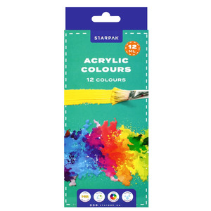 Starpak Acrylic Paints 12 Colours