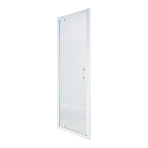 Pivot Shower Door Onega 80 cm, white/patterned