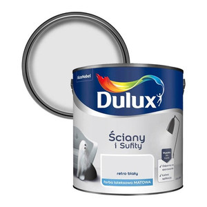 Dulux Walls & Ceilings Matt Latex Paint 2.5l retro white