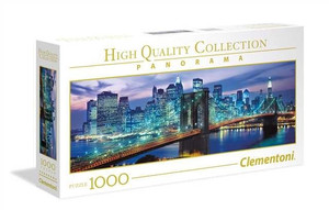 Clementoni Jigsaw Puzzle Panorama High Quality New York Brooklyn Bridge 1000pcs 10+