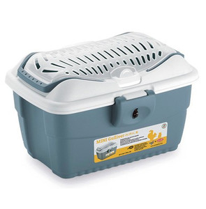 Stefanplast Pet Carrier Transporter for Rabbits & Rodents Gulliver MINI, grey